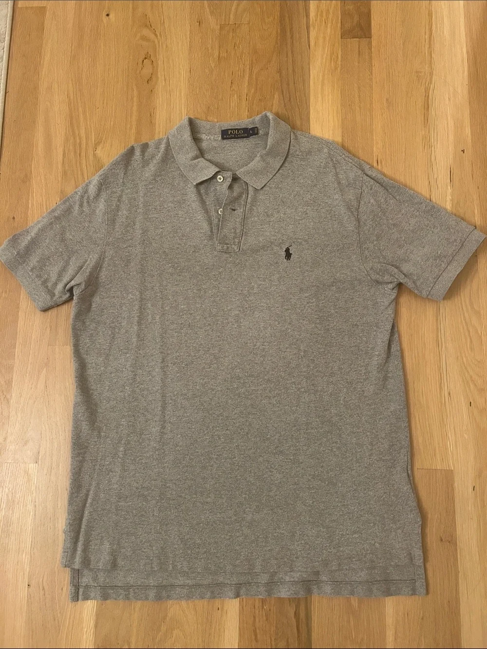 Polo Ralph Lauren Gray Cotton Polo Men’s Size Large